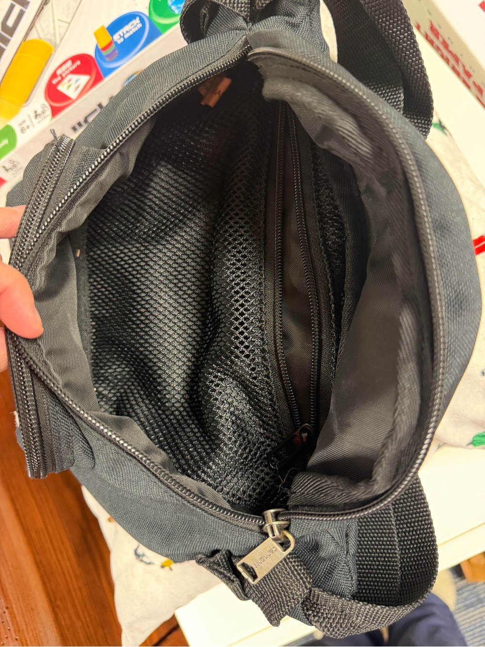 Carhartt Black Canvas Belt Bag with Logo Patch - Picture 4 of 4